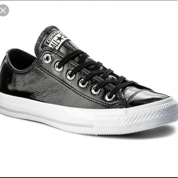 Converse Shoes - NWT Black Patent Leather Converse Size 6.5